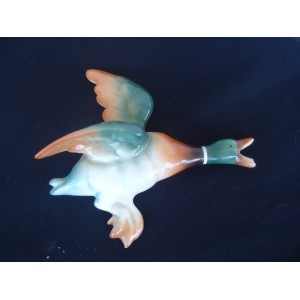 vintage flying wall duck figurine vase mallard    173240344217